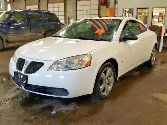 1G2ZH17N784163678 - 2008 PONTIAC G6 GT WHITE photo 2