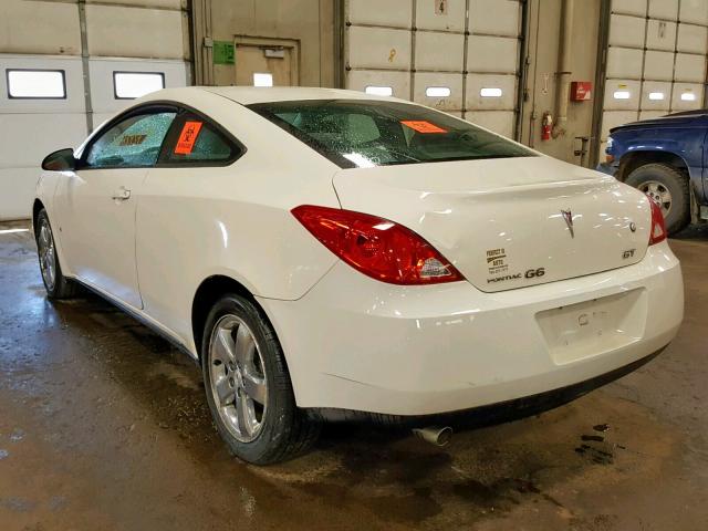 1G2ZH17N784163678 - 2008 PONTIAC G6 GT WHITE photo 3