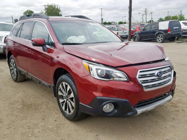 4S4BSANC2G3321439 - 2016 SUBARU OUTBACK 2. RED photo 1