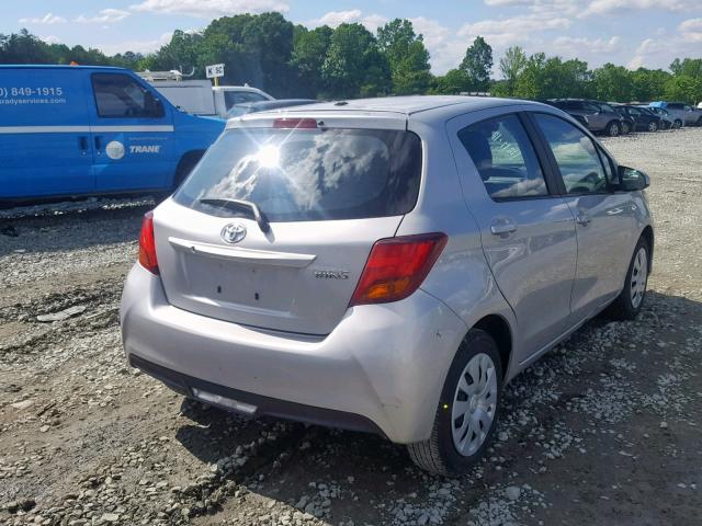 VNKKTUD32HA084170 - 2017 TOYOTA YARIS L SILVER photo 4