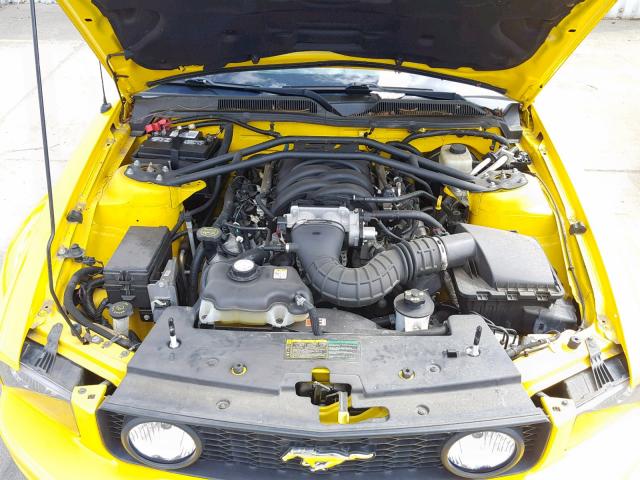 1ZVFT82H265135041 - 2006 FORD MUSTANG GT YELLOW photo 7