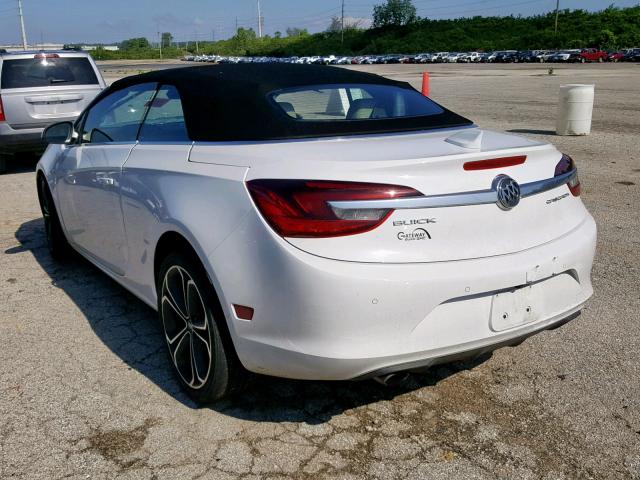 W04WT3N52GG156981 - 2016 BUICK CASCADA PR WHITE photo 3