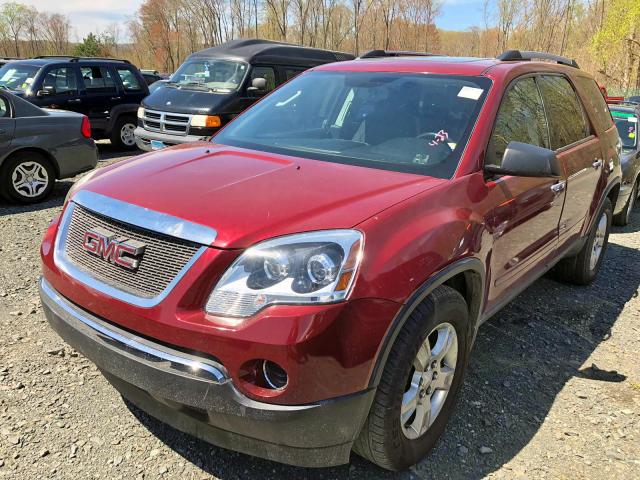 1GKKRNED8BJ159292 - 2011 GMC ACADIA SLE RED photo 2