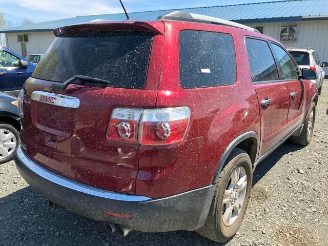 1GKKRNED8BJ159292 - 2011 GMC ACADIA SLE RED photo 4