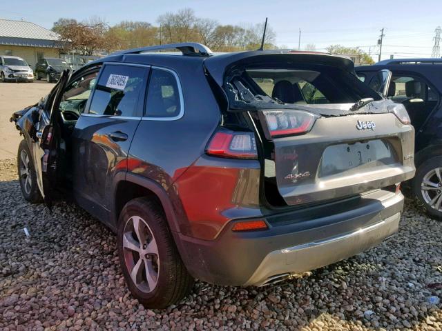 1C4PJMDX9KD165373 - 2019 JEEP CHEROKEE L GRAY photo 3