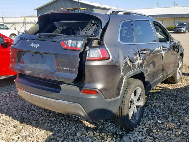 1C4PJMDX9KD165373 - 2019 JEEP CHEROKEE L GRAY photo 4