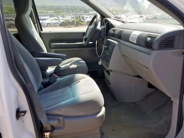 2FMZA57634BA40648 - 2004 FORD FREESTAR S WHITE photo 5