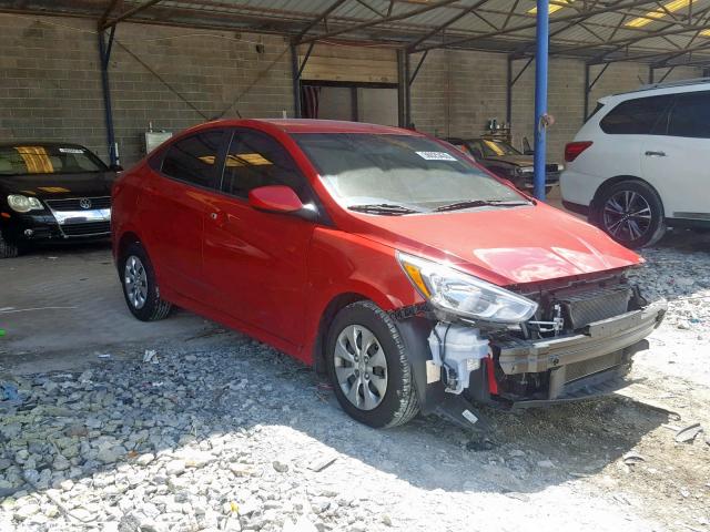 KMHCT4AE0GU160318 - 2016 HYUNDAI ACCENT SE RED photo 1