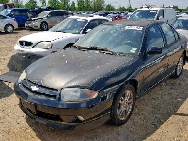 1G1JH54F547185693 - 2004 CHEVROLET CAVALIER L BLACK photo 2