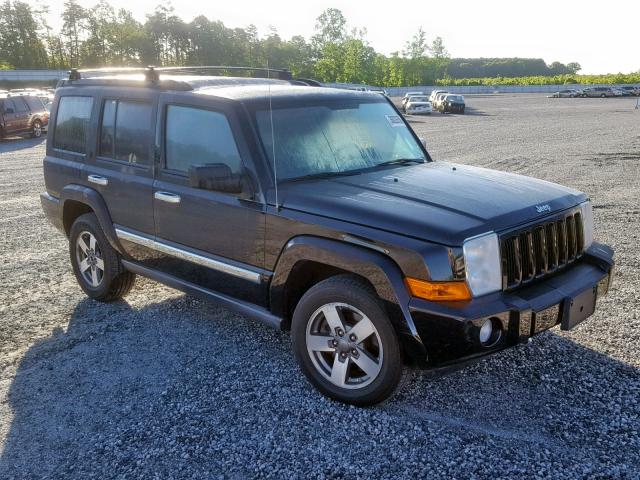 1J8HG48N46C265199 - 2006 JEEP COMMANDER BLACK photo 1