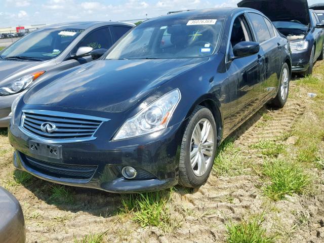 JN1CV6AP6DM725052 - 2013 INFINITI G37 BASE BLACK photo 2