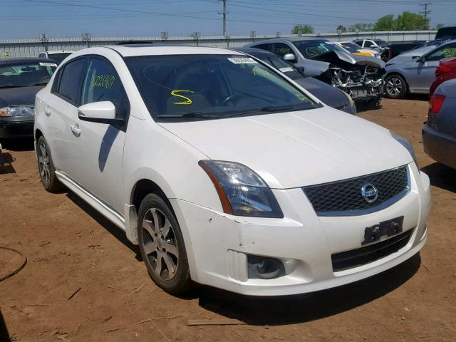 3N1AB6AP1CL611310 - 2012 NISSAN SENTRA 2.0 WHITE photo 1