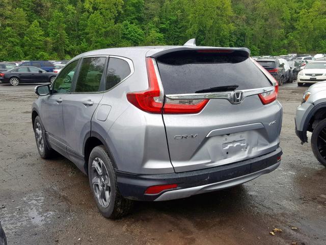 2HKRW2H84JH620334 - 2018 HONDA CR-V EXL GRAY photo 3