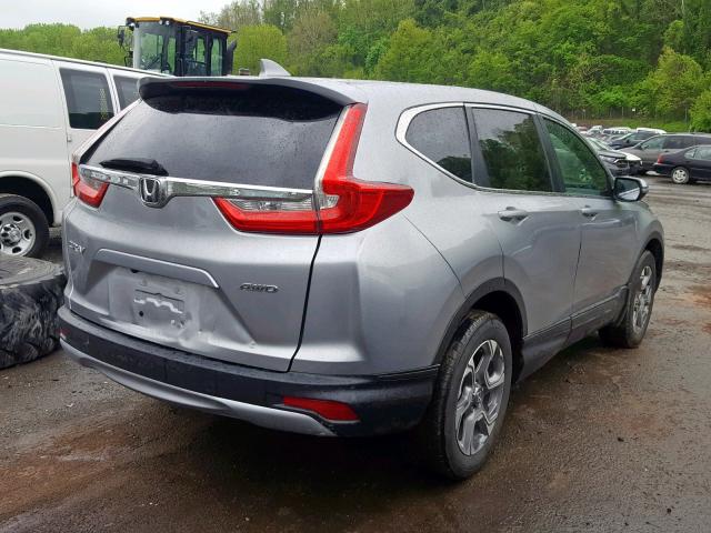 2HKRW2H84JH620334 - 2018 HONDA CR-V EXL GRAY photo 4