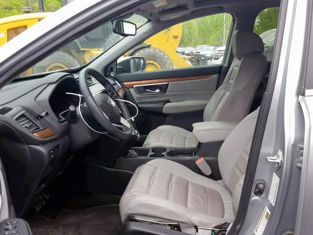 2HKRW2H84JH620334 - 2018 HONDA CR-V EXL GRAY photo 5