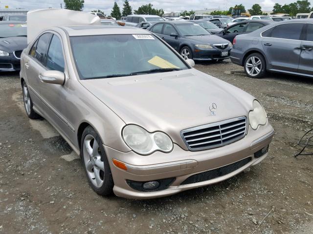 WDBRF40J15A744762 - 2005 MERCEDES-BENZ C 230K SPO TAN photo 1