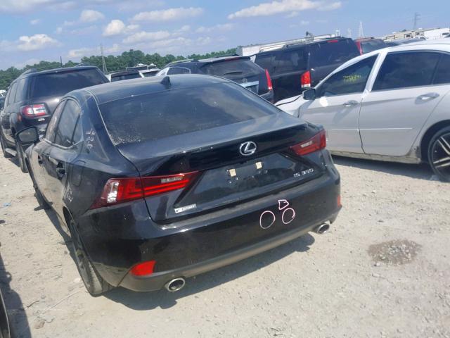 JTHBE1D22F5016772 - 2015 LEXUS IS 350 BLACK photo 3