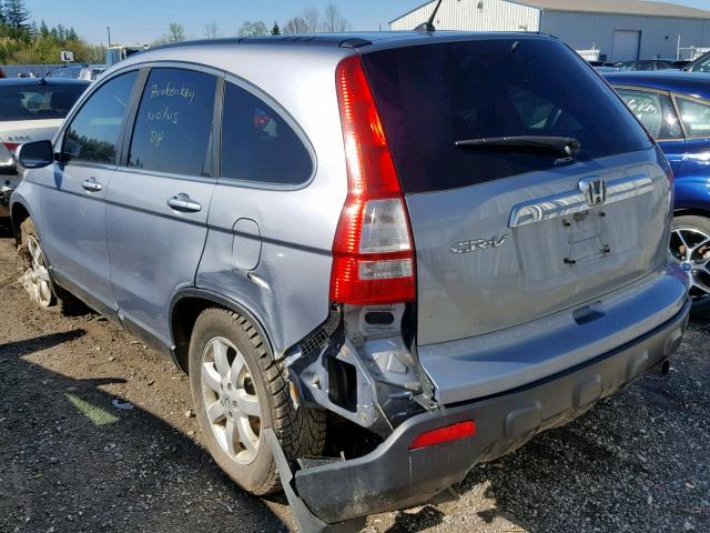 5J6RE487X7L817447 - 2007 HONDA CR-V EXL SILVER photo 3