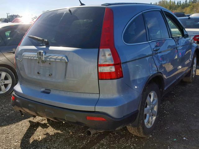 5J6RE487X7L817447 - 2007 HONDA CR-V EXL SILVER photo 4