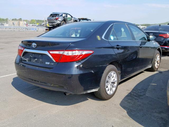 4T1BD1FK4FU158429 - 2015 TOYOTA CAMRY HYBR BLACK photo 4