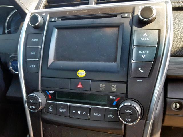 4T1BD1FK4FU158429 - 2015 TOYOTA CAMRY HYBR BLACK photo 9