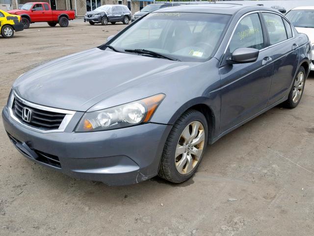 1HGCP26708A045293 - 2008 HONDA ACCORD EX GRAY photo 2