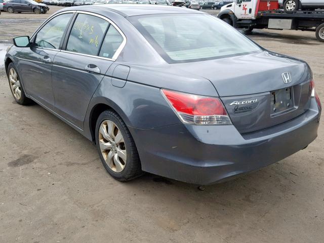 1HGCP26708A045293 - 2008 HONDA ACCORD EX GRAY photo 3