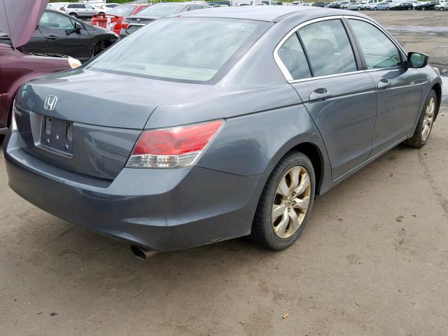 1HGCP26708A045293 - 2008 HONDA ACCORD EX GRAY photo 4
