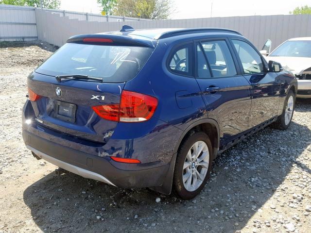 WBAVL1C5XEVY21642 - 2014 BMW X1 XDRIVE2 BLUE photo 4