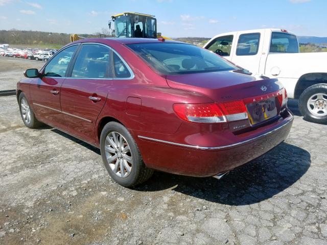 KMHFC46F89A371513 - 2009 HYUNDAI AZERA SE  photo 3