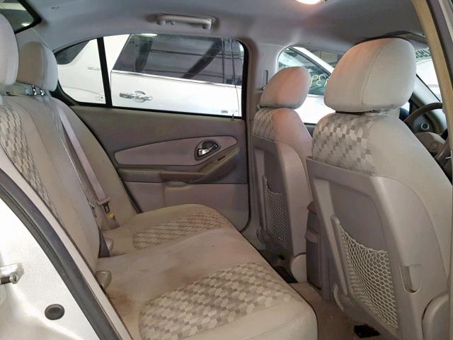 1G1ZT52815F228620 - 2005 CHEVROLET MALIBU LS SILVER photo 6
