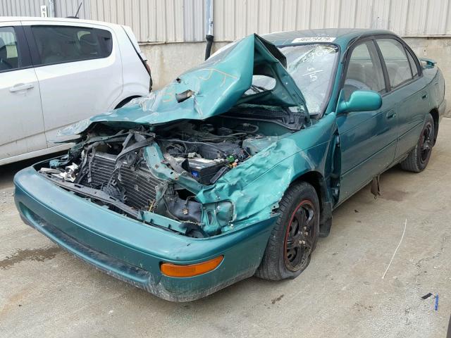 1NXBB02E7VZ518968 - 1997 TOYOTA COROLLA DX GREEN photo 2