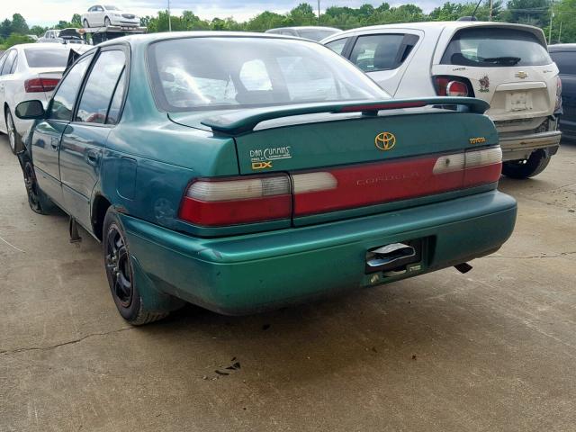 1NXBB02E7VZ518968 - 1997 TOYOTA COROLLA DX GREEN photo 3