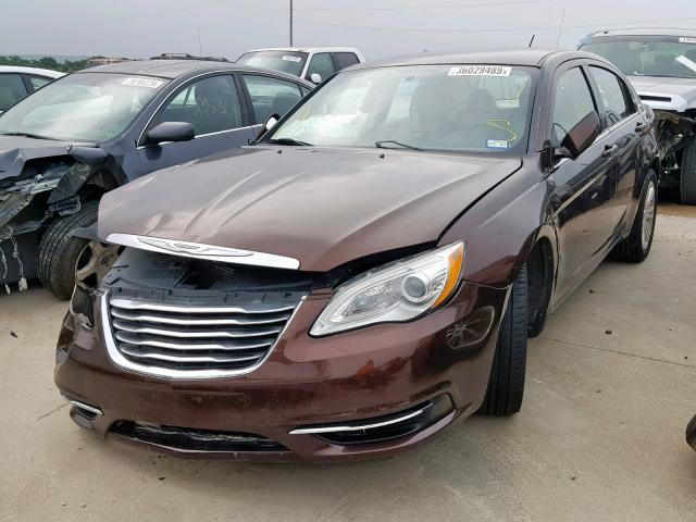 1C3CCBBB9DN584944 - 2013 CHRYSLER 200 TOURIN BURGUNDY photo 2