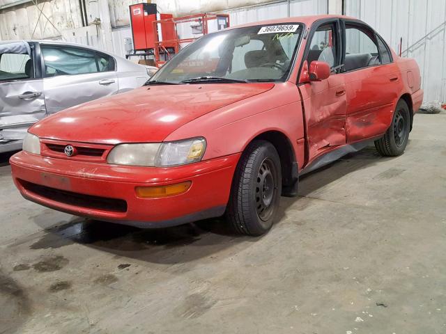 1NXBB02E5TZ484610 - 1996 TOYOTA COROLLA DX RED photo 2