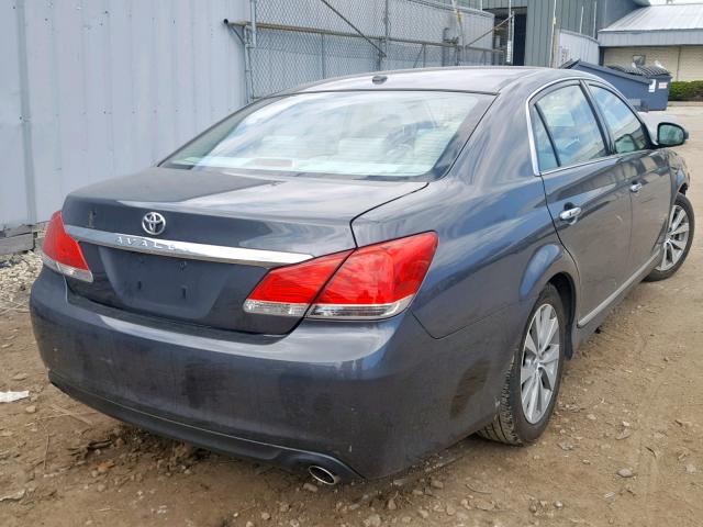 4T1BK3DB5CU457802 - 2012 TOYOTA AVALON BAS GRAY photo 4