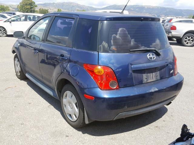 JTKKT624540049275 - 2004 TOYOTA SCION XA BLUE photo 3