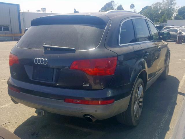 WA1BV74L88D069508 - 2008 AUDI Q7 4.2 QUA BLACK photo 4