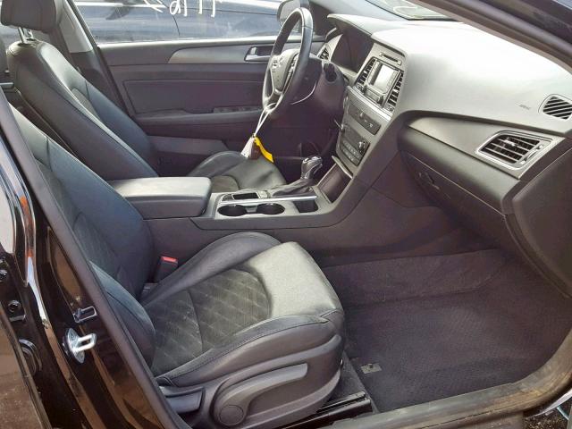 5NPE34AF0FH084405 - 2015 HYUNDAI SONATA SPO BLACK photo 5