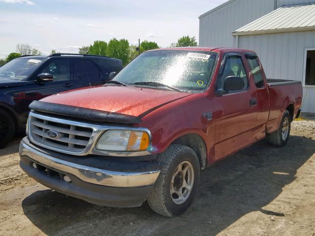 1FTRX17W02NB06022 - 2002 FORD F150 MAROON photo 2