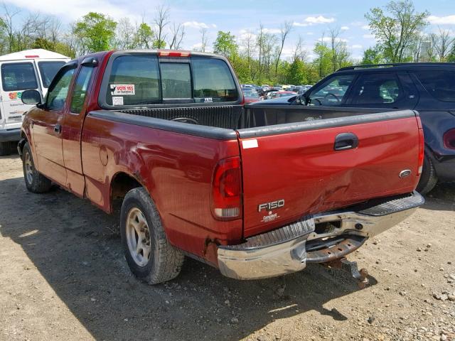 1FTRX17W02NB06022 - 2002 FORD F150 MAROON photo 3