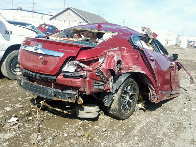 1G4GA5EC5BF282031 - 2011 BUICK LACROSSE C RED photo 4