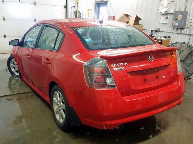 3N1AB6APXCL718565 - 2012 NISSAN SENTRA 2.0 RED photo 3