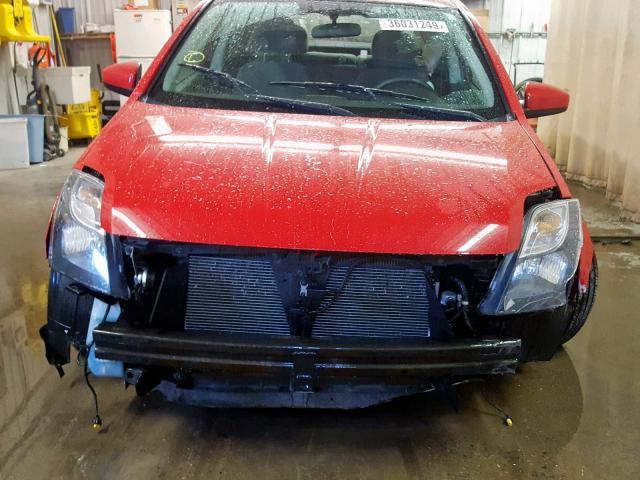 3N1AB6APXCL718565 - 2012 NISSAN SENTRA 2.0 RED photo 9