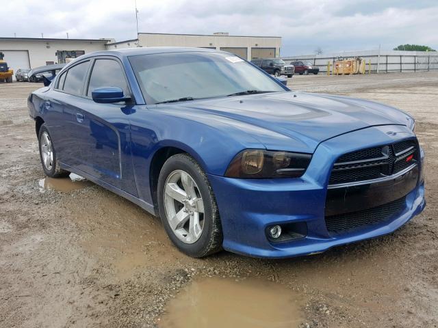 2C3CDXAT0EH164102 - 2014 DODGE CHARGER PO BLUE photo 1