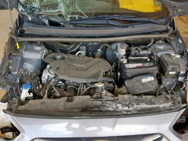 KMHCT5AE4GU237181 - 2016 HYUNDAI ACCENT SE GRAY photo 7