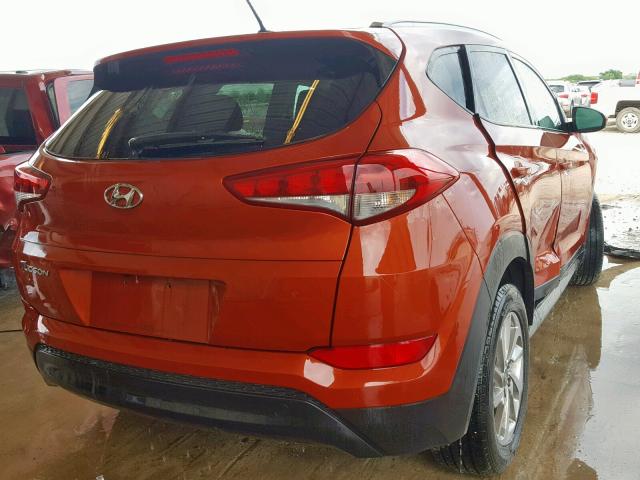 KM8J33A41HU293860 - 2017 HYUNDAI TUCSON LIM ORANGE photo 4