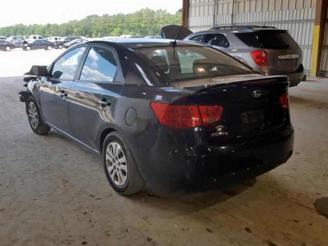 KNAFU4A26D5663634 - 2013 KIA FORTE EX BLACK photo 3