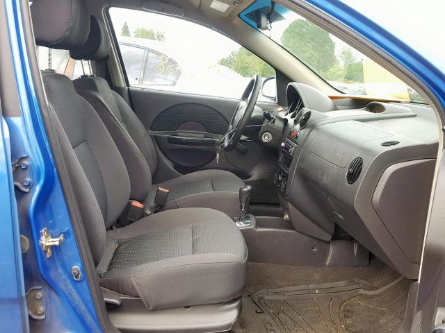 KL1TD66666B583937 - 2006 CHEVROLET AVEO BASE Mavi foto 5