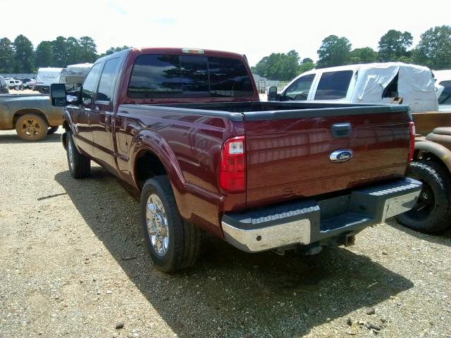 1FT7W2BT1GEB23741 - 2016 FORD F250 SUPER MAROON photo 3